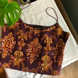 Vintage Nicole Miller crop top